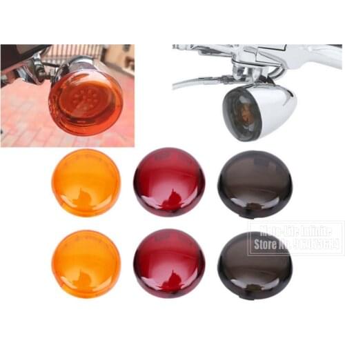 Motorcycle 2pcs Turn Signal Indicator Lens Light Cover For Harley Touring Road King Sportster XL 883 1200 Iron 883 Softail