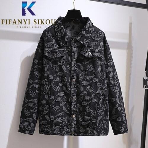 Oversize Women Denim Jacket Spring Autumn New Fashion Embroidery Lapel Black Jeans Jacket Loose Plus Size 6XL Jeans Coat Female