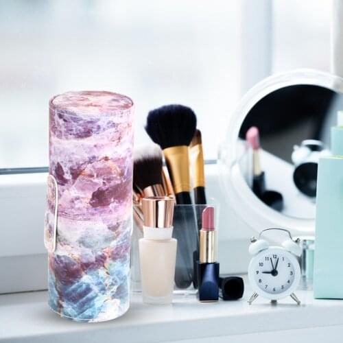 PU Leather Makeup Storage Holder Pen Holder Storage Cosmetic Brush Bag Brushes Organizer Make Up Tools Makeup Brush Storage