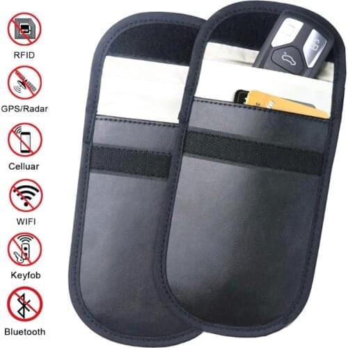 100pcs/lot Radiation-Resistant Pouch Case Mobile Phone Anti-Radiation Shield Bag Pouch Signal Blocking Bag
