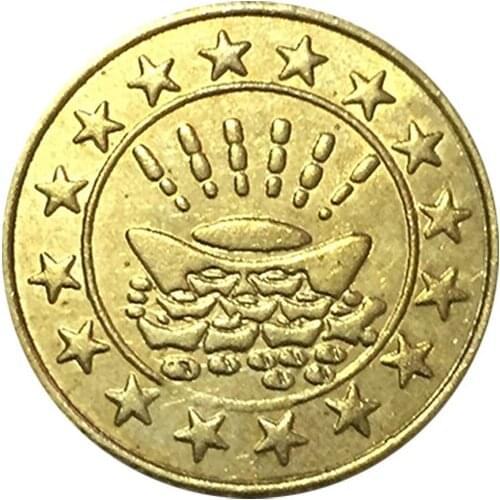 100pcs Arcade Copper Lion Coin Token Copper Token Copper Coins Tokens for Arcade MAME JAMMA Amusement Cabinet Vending Machines