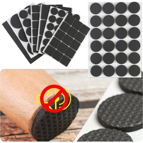 3/18/45/72Pcs Self Adhesive Furniture Leg Foot Mat Felt Pads Non-slip Anti Noisy Bumper Cushion For Chair Table Floor Protector