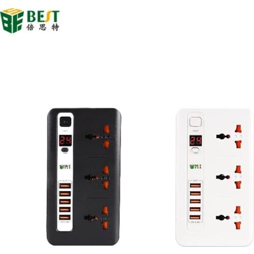 BST-04 Power Strip Smart plug Home Electronics Fast Charging Universal Plug Extension cord Socket with USB timer
