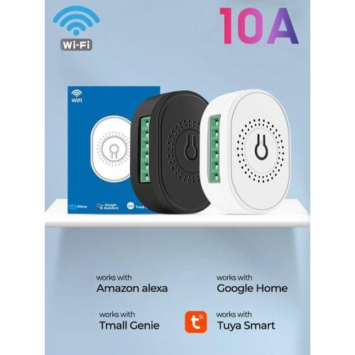 WiFi 2-Way Smart Switch Module Household Home Switch Controller Mini Switch Remote Control On & Off Breaker