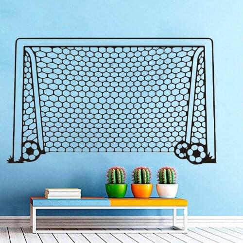 Soccer Football Wall Sticker Vinyl Art Removable Home Decoration Sport Boy Bedroom Poster Mural Beauty Modern Children LX133