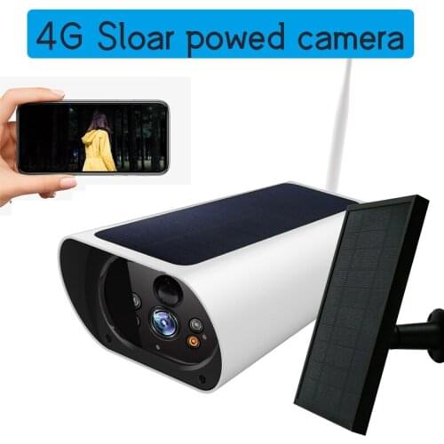 4G LTE IP Camera SIM Solar Battery Wireless PTZ Camera HD 1080P Outdoor Waterproof 2MP CCTV Security Surveillance Camera