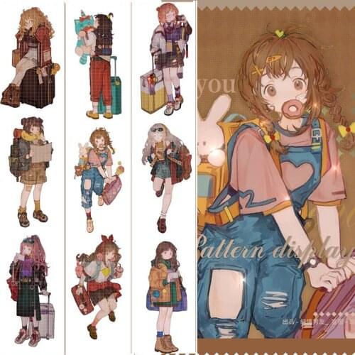 1 Loop 6cmx90cm Where Are You Gonna Go Litte Girl Travel Masking Tape