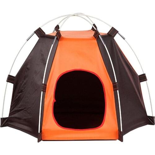 Pet Dog Outdoor Detachable House Hexagonal Waterproof Folding Pet Tent For Dogs Washable Oxford Cloth House For Cats Dog Product