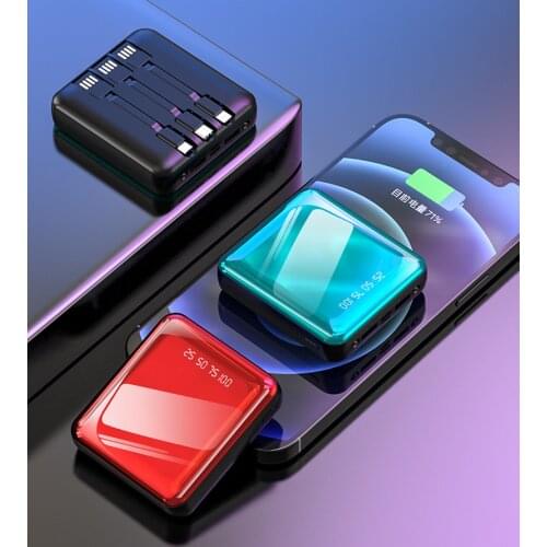 10000mAh Portable Mini Power Bank PD Charger 10000 mAh Powerbank For iPhone Xiaomi Mi 9 External Battery Poverbank