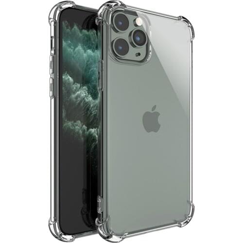 Shockproof Luxury Transparent Phone Case For iPhone X XR XS Max Case For iPhone 11 SE 12 Mini Pro Max Silicone Soft Back Cover