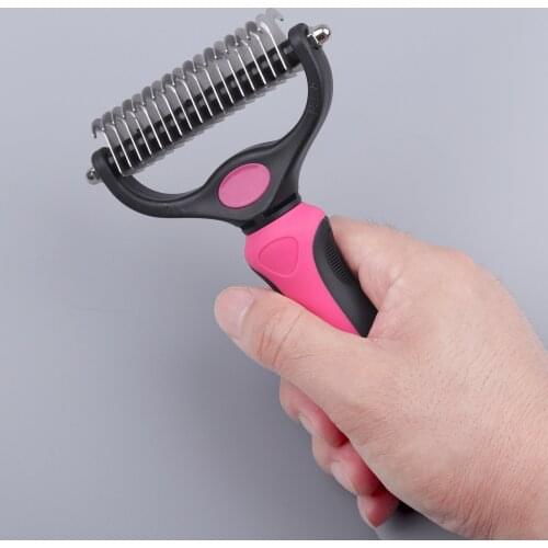 Pet Hair Shedding Comb Hair Removal Comb for Dog Cat Open Knot Knife Brush Tool Dog Flea Combs Shedding Pet Tool