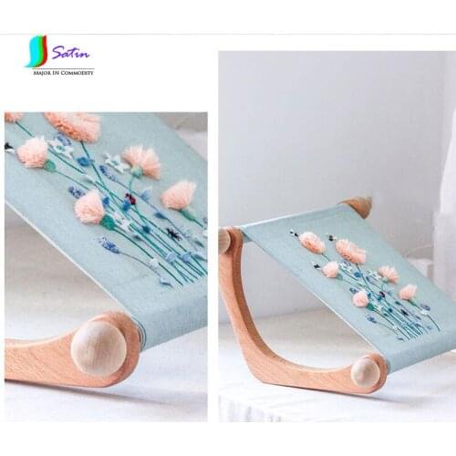 High-grade Medium Solid Wood Detachable Embroidery Tool Cross-stitch Frame Three-dimensional Wooden Embroidery Tool Frame S699P