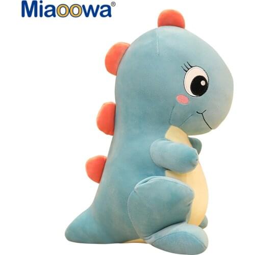 30-50cm Cute Dinosaur Plush Toys Dinosaur Dude Tyrannosaurus Dude Girl Heart Down Pillow Holder Children Christmas Gift Doll