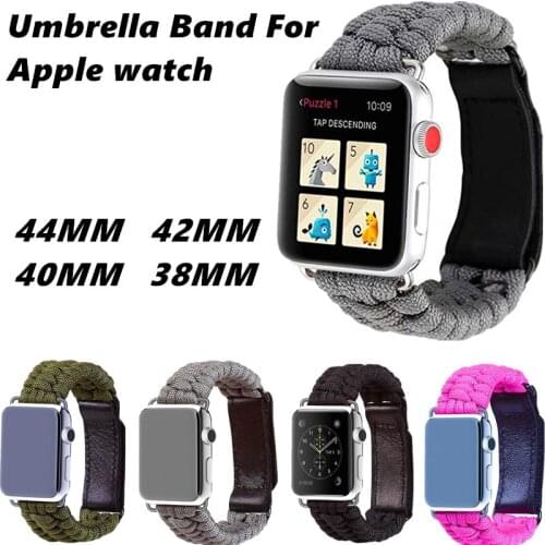 Sport Loop Watch Band For Apple Watch 4/3/2/1 Woven Strap Lazy Fashion Colorful Breathable Bracelet Band For Iwatch44/42/40/38mm