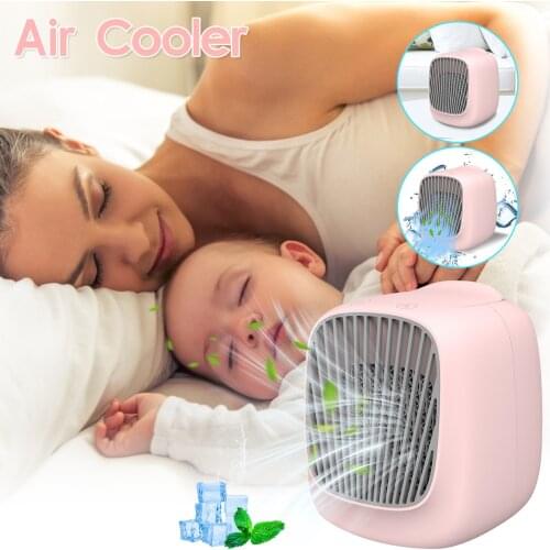 Air Cooler Fan Water Mist Fans Portable Air Conditioning Fan Usb Mini Office Desktop Humidifier Electric Cooling Fan Cooler#g4