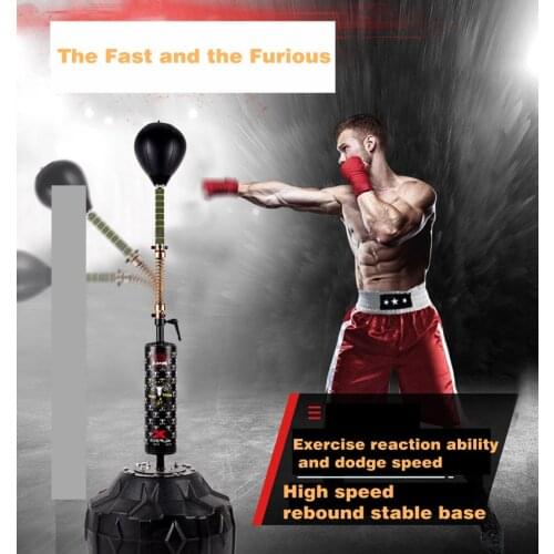 Rotating Boxing Speed Ball Vertical Household Reaction Target Adult Punching Bag Muay Thai Training Equipment