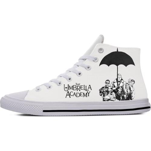 The Umbrella Academy Cha-Cha Diego Vanya Luther Casual Cloth Shoes High Top Lightweight Breathable 3D Print Men Women Sneakers