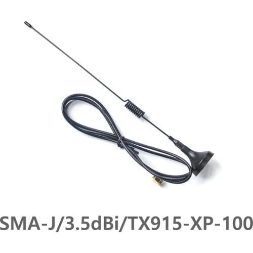 915MHz High-Quality Sucker Antenna 3.5dBi High Gain XHCIOT TX915-XPL-100 50Ohm Impedance SMA-J Interface Less Than 1.5 SWR