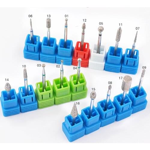 High Quality Cone Tip Rotary Nail Drill Stainless Milling Cutter Polishing Removal Grinding Heads For Pedicure Nails Sander TooL
