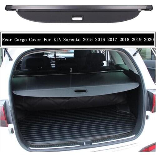 Rear Cargo Cover For KIA SORENTO L 2015 2016 2017 2018 2019 2020 Privacy Trunk Screen Security Shield Shade Auto Accessories