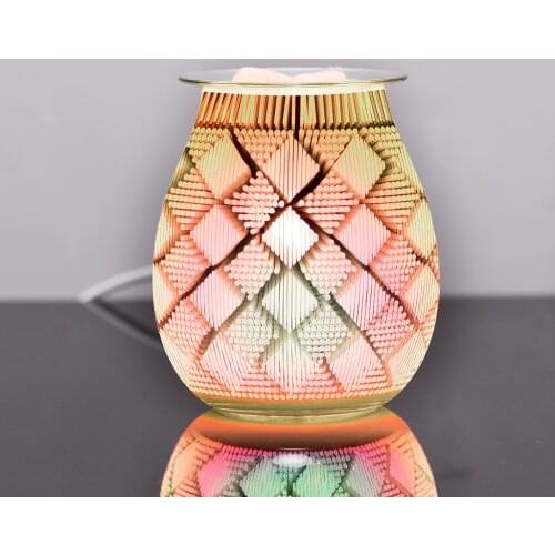1pcs Portable Electric Wax Melt Burner Incense Fragrance Essentail Oil Aromatherapy Diffuser Heater Lamp for Spa Bedroom