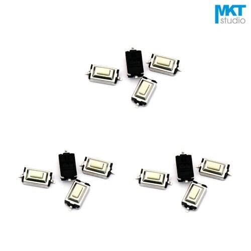 1000Pcs 3*6*2.7mm White Button SMD Micro Push Button Tactile Tact Momentary Switch