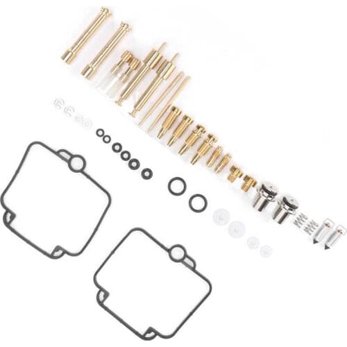 Automobiles carburetor adjustment tool 2 Sets Carburetor Rebuild Kit Carb Overhaul Replacement for Suzuki GS500E/DR250S/DR350S
