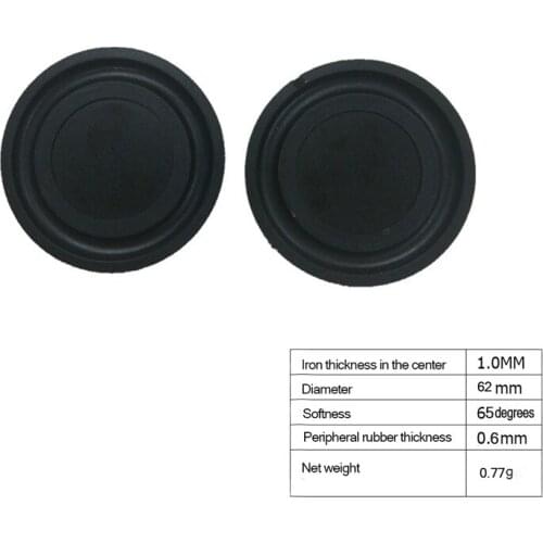 2Pcs/Lot 62MM Bass Diaphragms For DIY Home Film Theater Audio Speakers, Bass Passive Board Speaker Membranes