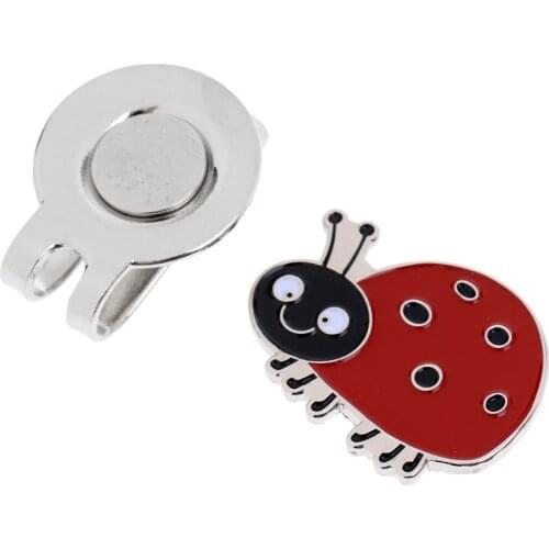 3Pcs/Set Lovely Fun Alloy Golf Ball Marker Golf Cap Visor Clips for Any