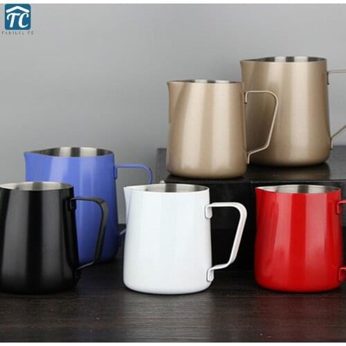 350ml/600ml Pull Flower Cup Cylinder 304 Stainless Steel Coffee Machine Milk Foam Fancy Mugs Jugs Cappuccino Frothers Latte Art