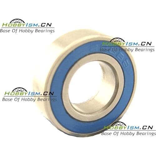 50PCS 5x11x4 blue Rubber Bearings ABEC-3 MR115 2RS