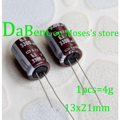 6.3V 3300uf +/- 20% 100% Original New Audio Capacitors Electrolytic Capacitor Capacitance Radial 13x20mm