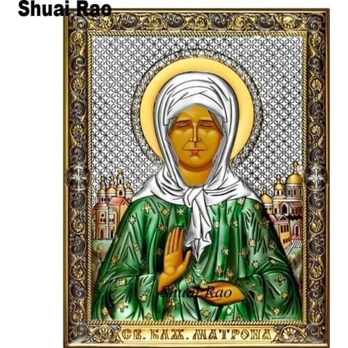 New 5d diamond painting portrait diy Diamond Embroidery Blind Saint Matron icon Cross Stitch Religious gift,arts and crafts