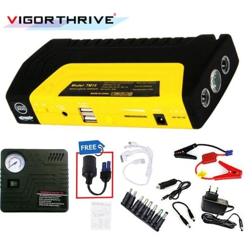 Car booster Car jump starter 2016 best price Multi-Function Car Jump Starter 10000mAH Portable Jump Starter Power Bank