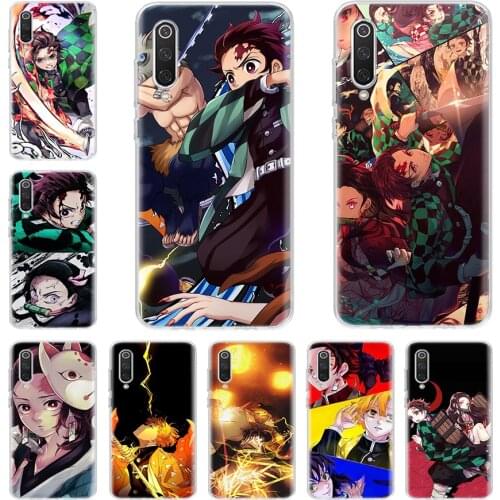 Anime Demon Slayer Kimetsu no Yaiba Phone Case For Xiaomi Redmi Note 10 9S 8T 9 8 7 6 5 Pro S2 9C 9A 8A 7A 6A 5A K30 K20 Cover