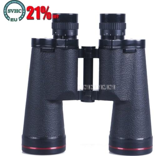 Black 12X50 Binocular Multilayer Coating BAK4 Lens Telescope High Clear Vision Professional for Hunting Viewing Outdoor Hiking