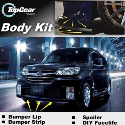 Bumper Lip Deflector Lips For Subaru Dex 2008~2015 Front Spoiler Skirt For TopGear Friends Car View Tuning / Body Kit / Strip