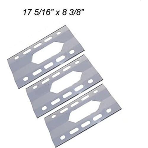 BBQ Parts 91281(3-pack) Porcelain Steel Heat Shield Replacement Heat Plate for Costco Kirkland , Nexgrill 720-0011,720-0047-U