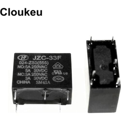 HF33F-012-ZS3 12V 5A Relay DIP5 JZC-33F-012-ZS