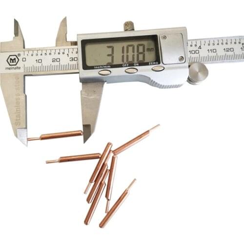 8Pcs Spot Welder Welding Needle Aluminum Oxide Copper 3mm Eccentric Rod Welding Machine Welding Pen Brazing Battery Special Nick
