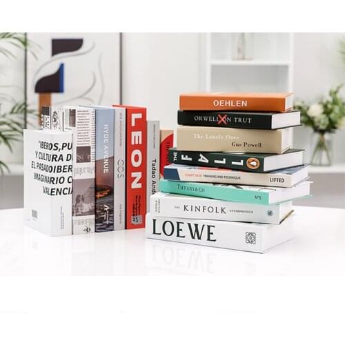 Simulation Fake Books Decoration Modern Fashion Home Club Hotel Model Room Study Soft Fake Book Decor For Womens Living Room