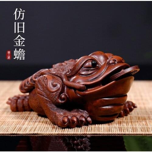 Boutique tea furnishing articles GuYue hall yixing purple sand tea to raise toad teapot tea accessories jewellery toads