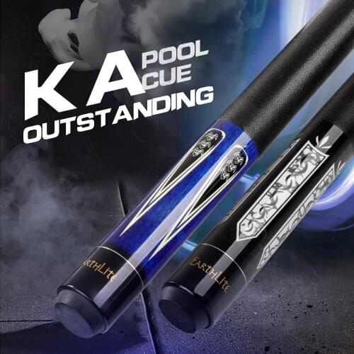 KA-1/2 Pool Cue Billiard Stick Handmade Irish Linen Wrap 13mm Black Thunder Tip 18 teeth Joint 147cm Cue Billiard Cue