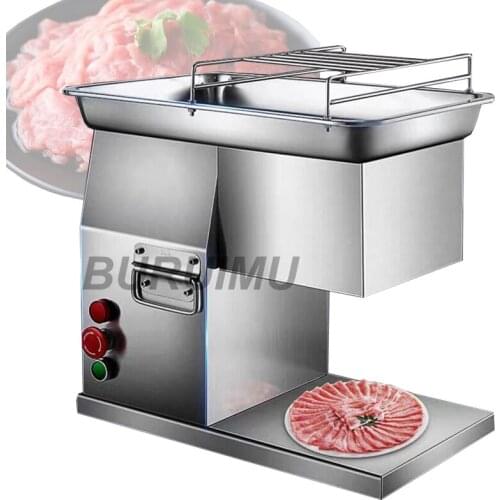 Fresh Meat Slicing Machine Slicer Beef Shredded Cutting Maker Pork Mincing Manufacturer Chicken Breast Strips Cutter