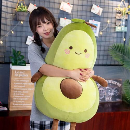 Cute Avocado Stuffed Plush Toy Filled Doll Fruit Cushion Pillow Soft Plush Doll Toy Child Baby Girl Birthday Gift