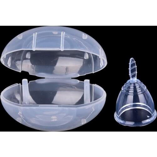 Washable Women Reusable Medical Grade Feminine Hygiene Product Lady Girls Menstruation Health Care Silicone Menstrual Cup