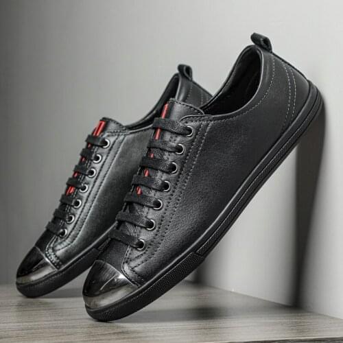 Leather Casual Shoes Men Fashion New for Mens Summer Luxury Mens 2021 With Free Shipping Man Brands Sports Genuine Slip on Not