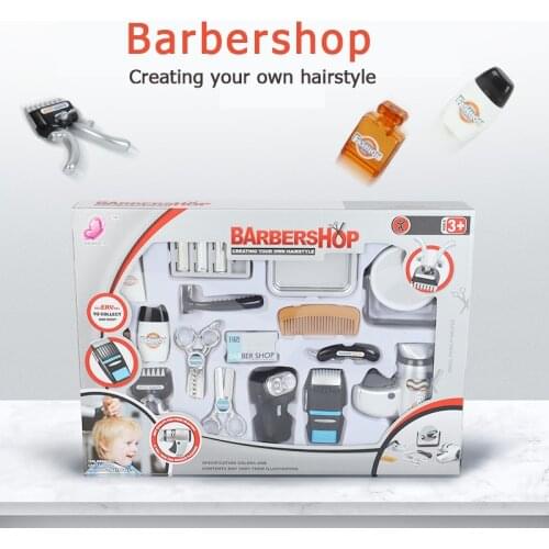 Kids Hair Salon Kit Pretend Play Hairdressing Simulation Toy for Toddler Hair Dryer Beauty Tools make up set for little girl boy