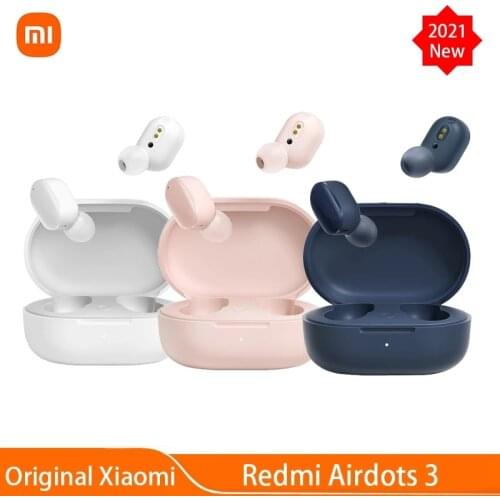 2021 New AirDots 3 Mi True Wireless Bluetooth 5.2 Earphone Stereo Auto Link Smart Wear Touch Control Apt-X Adaptive Headset
