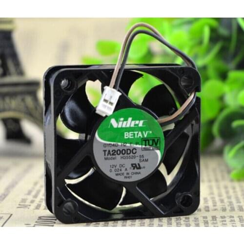 Wholesale: 50*50*15 H35520-55 12V 0.024A NIDEC 2 wire cooling fan
